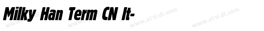 Milky Han Term CN It字体转换